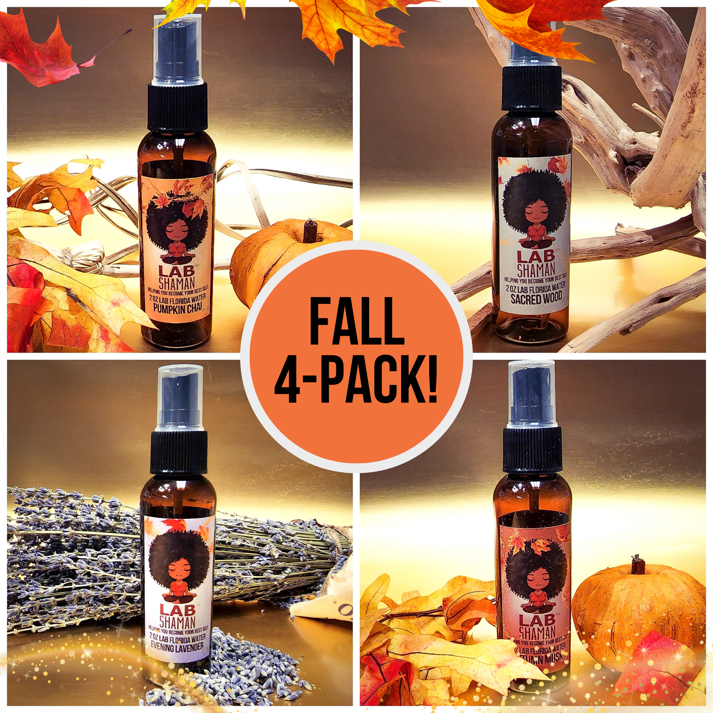 Florida Water Protection Spray 4-Pack | LAB Shaman