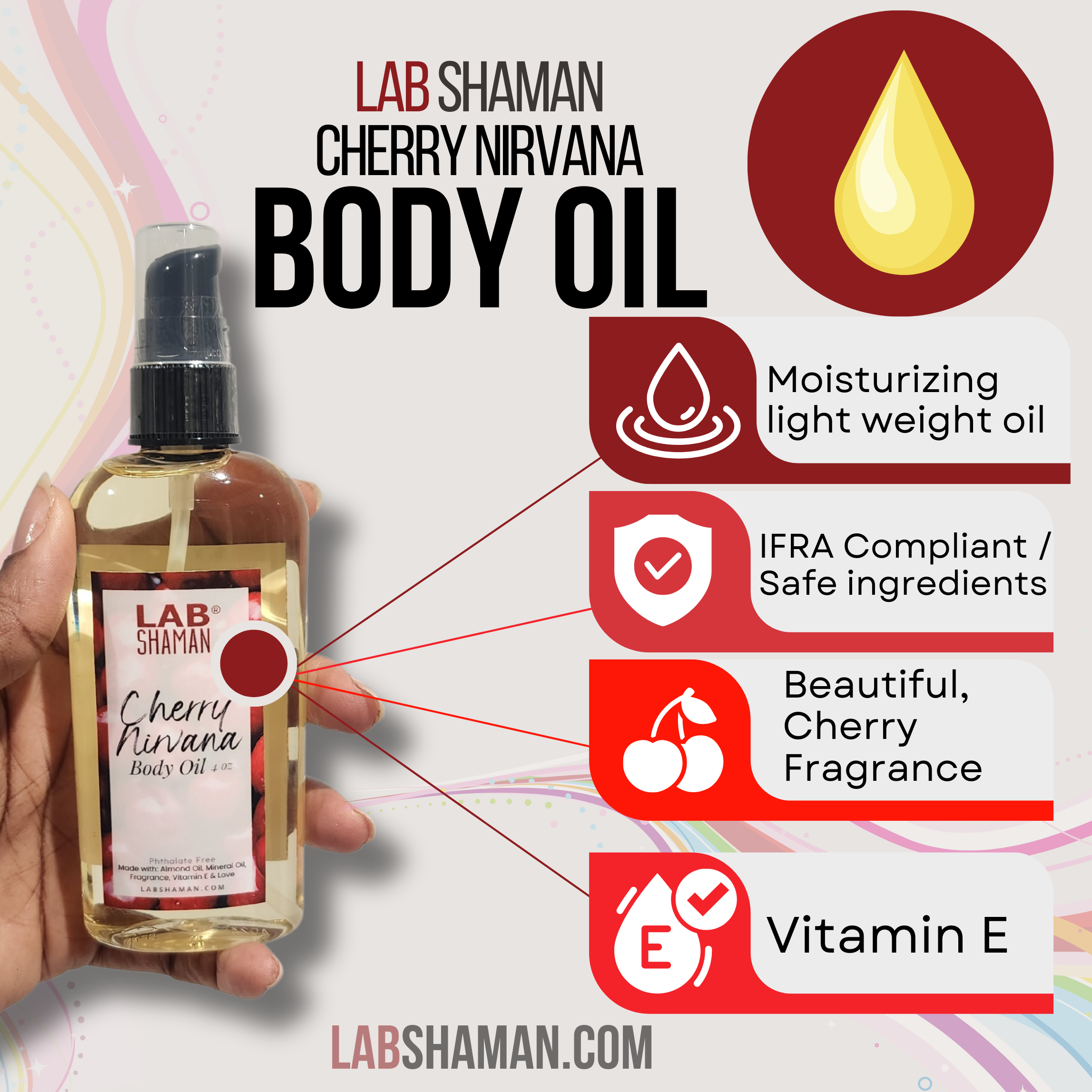 Cherry Nirvana | Body Oil | LAB Shaman