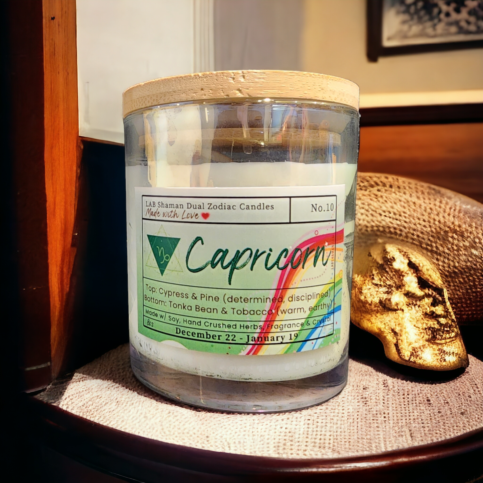 Dual-Scented Zodiac Candles | Birthday Gift | LAB Shaman