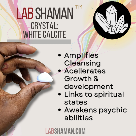 White Calcite | Crystal, Stone | Psychic, Negative Energy | LAB Shaman by LABShaman sold by LABShaman