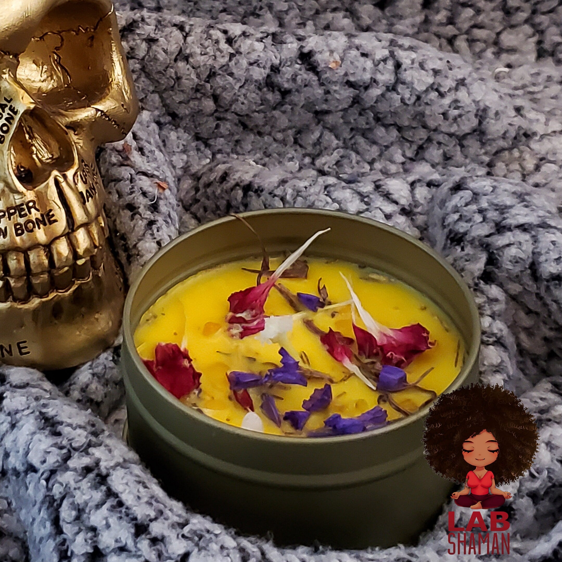 Selflove candle, self-love candle, love candle, self care, self maintenance, happy candle, bring joy candle, citrus candle, rose candle, LAB Shaman, Lacye, Moon candle, Altar Candle, Altar supplies, art of the root, lab shaman, lacye