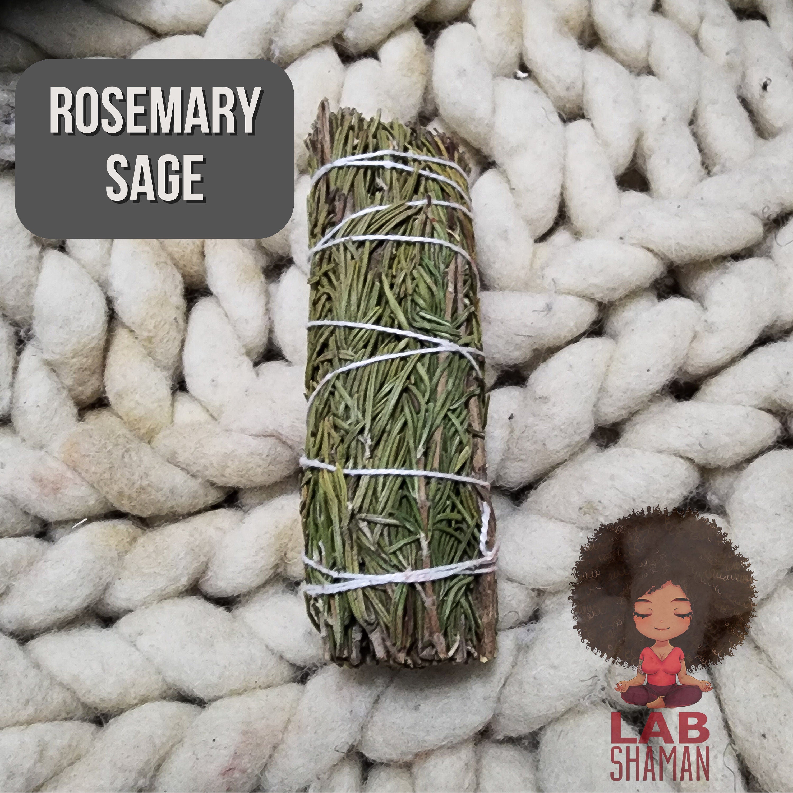 Smudge Sticks, Ethically Sourced Sage, Dragon's Blood, Blue Sage, Rosemary Sage, White Sage, Ladr, Cys, Yerba Santa Sage, Energy Cleansing, Home Purification, Spiritual Rebalance, Fragrant Ritual, lab shaman