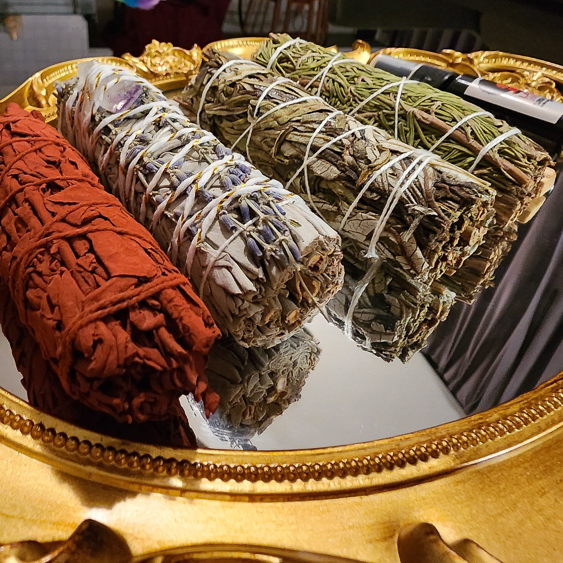 Sage, remove negative energy kit, sage bundle, sage protection kit, spiritual protection, florida water, palo santos, rosemary sage, charged crystal, lemongrass sage