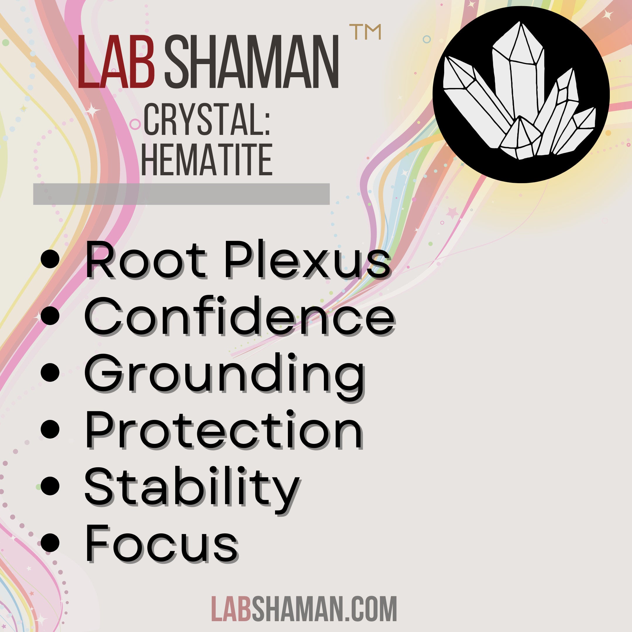 Hematite, Whether you're seeking calm, balance, or protection against negativity, Rainbow Hematite is the stone for you. Though it may be small, its power can't be underestimated.