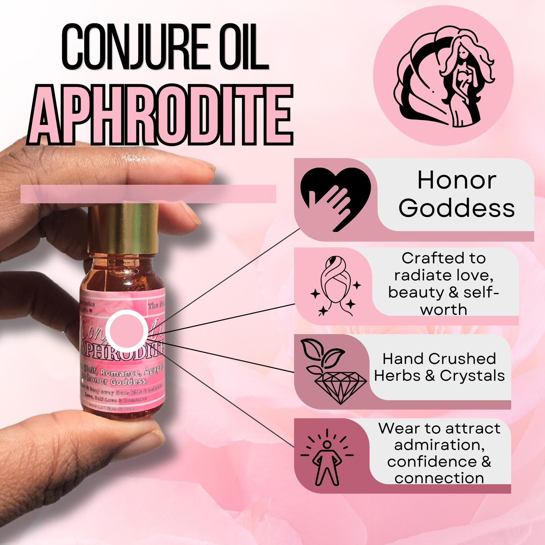 LAB Shaman, Chat gpt, hoodoo, conjure oils, spells, witch, altar, Aphrodite, goddess aphrodite  , aphrodite oil, love oil, beauty oil, glamour conjure, divine feminine magic, attraction oil, rose honey vanilla oil, self love spell, lab shaman oil, spiritual beauty oil, conjure oil for confidence