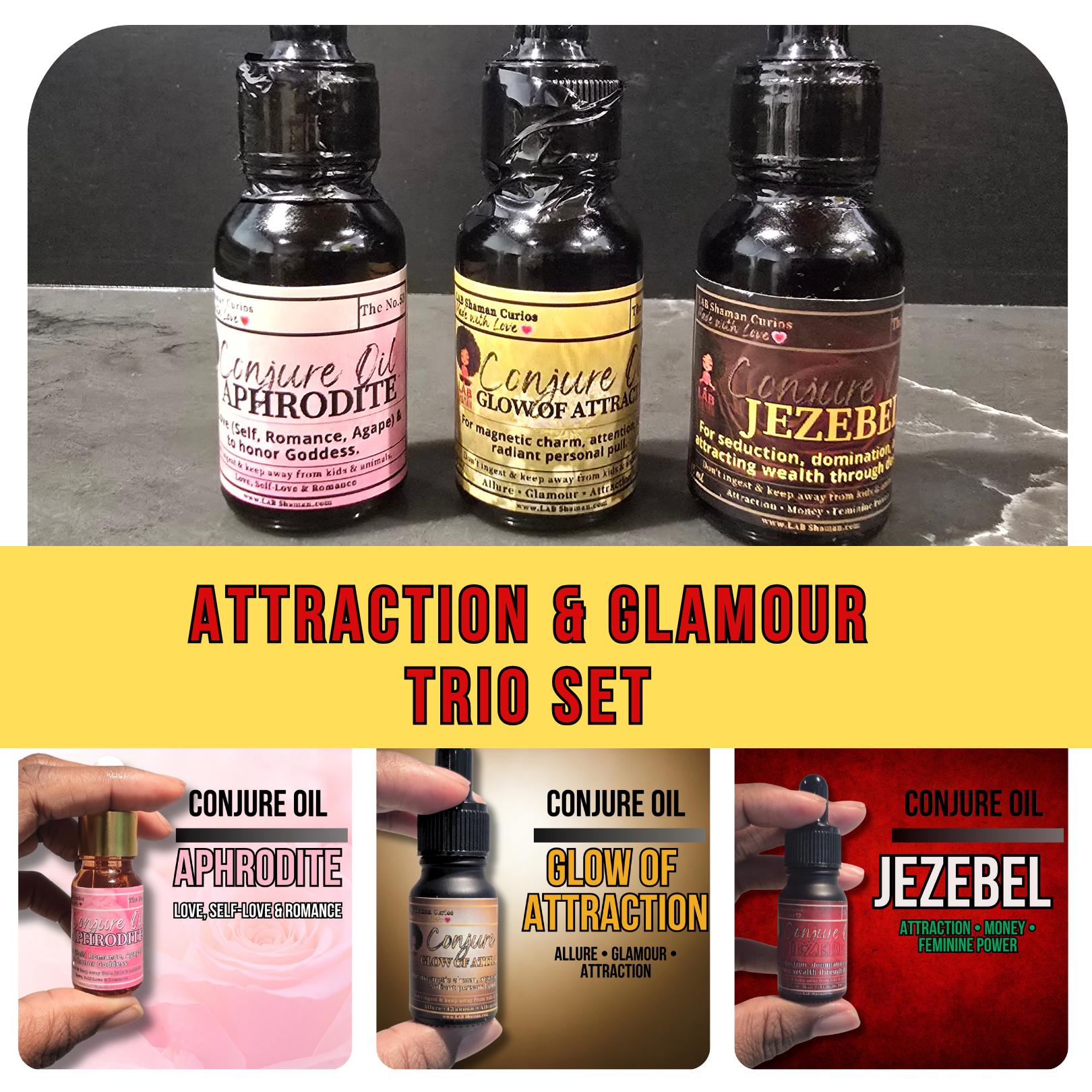 Attraction & Glamour,  Conjure Oil , hoodoo, art of the root, witch, spell oil, come to me, Gift, beauty spell,  Aphrodite , Glow of Attraction , Jezebel , LAB Shaman 
Attraction & Glamour,  Conjure Oil , hoodoo, art of the root, witch, spell oil, come to me, Gift, beauty spell,  Aphrodite , Glow of Attraction , Jezebel , LAB Shaman