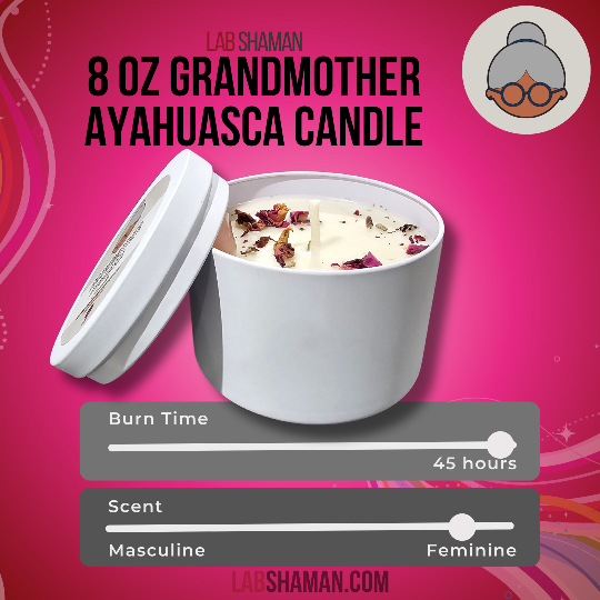 Grandmother Candle | For Honoring, Call upon & Guidance Altar | LAB Shaman | Ayahuasca