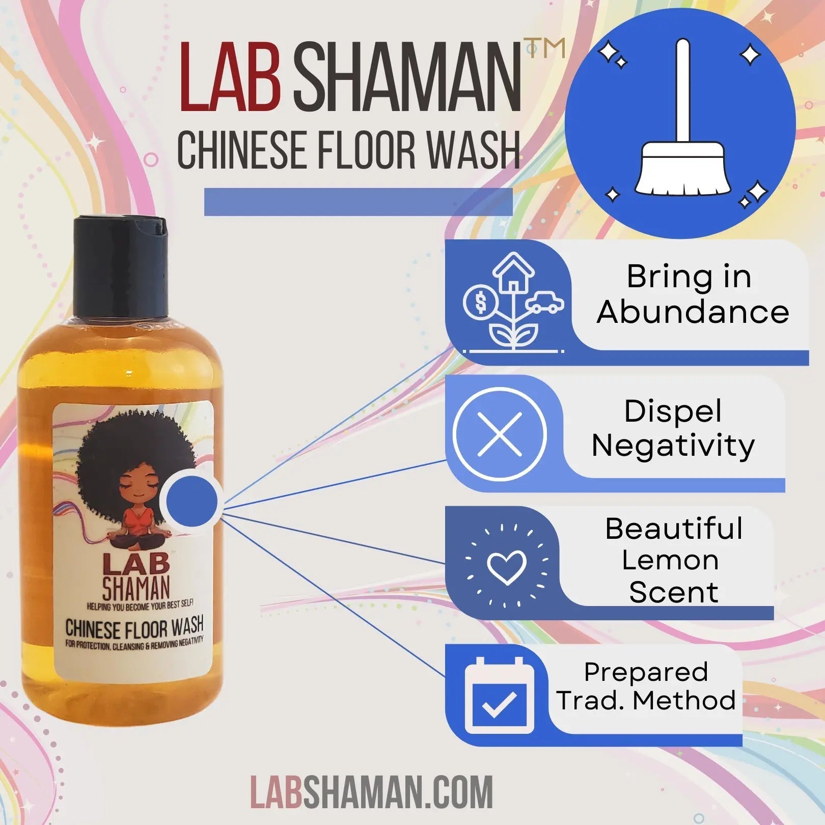 Chinese Floor Wash | Hoodoo Tradition Protection & Cleanse | LAB Shaman by LABShaman sold by LABShaman