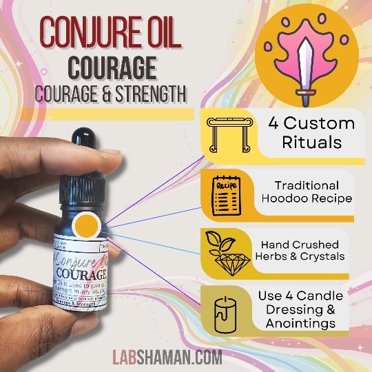 Courage Oil | Conjure Oil | Courage & Strength | LAB Shaman by LABShaman sold by LABShaman