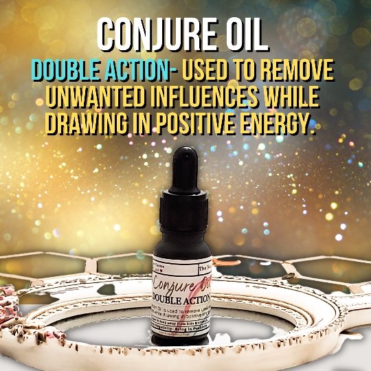 Double Action | Conjure Oil | Remove negativity- Bring in positivity | LAB Shaman by LABShaman sold by LABShaman