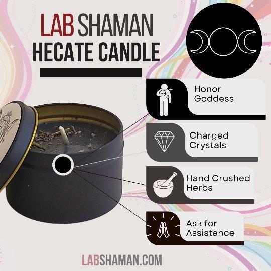 Hecate, Hekate Candle | Honor, call or Altar | LAB Shaman by LABShaman sold by LABShaman