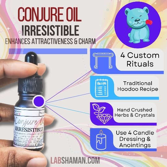  Irresistible | Conjure Oil | Enhances attractiveness & charm | LAB Shaman by LABShaman sold by LABShaman