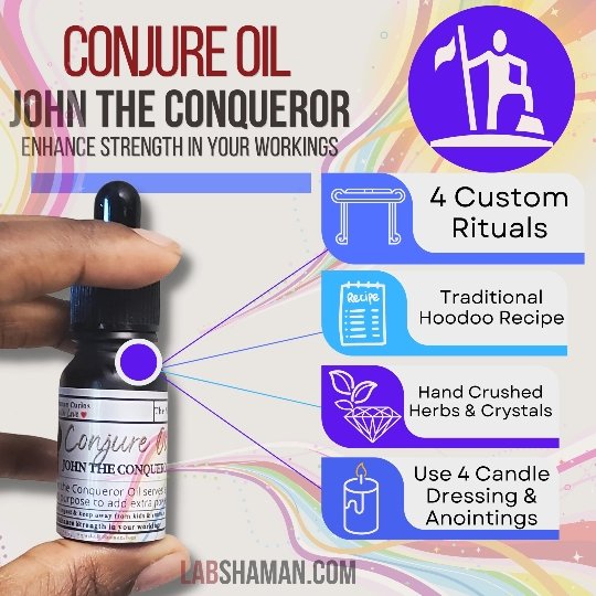 John the Conqueror Oil | Conjure Oil - Enhance Workings | LAB Shaman by LABShaman sold by LABShaman