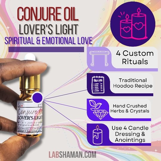 Lover's Light Oil | Conjure Oil | Emotional Love | LAB Shaman by LABShaman sold by LABShaman