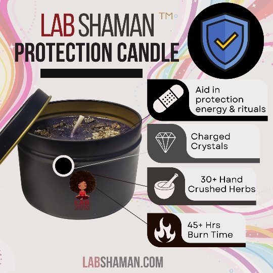  Protection Candle | Altars, Blocking Bad Energies, Ceremonies | LAB Shaman by LABShaman sold by LABShaman