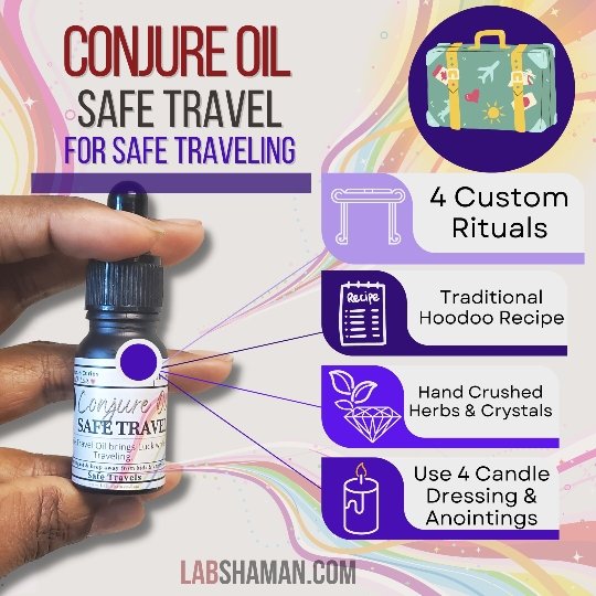 Safe Travel Oil | Conjure Oil | Protection | LAB Shaman by LABShaman sold by LABShaman