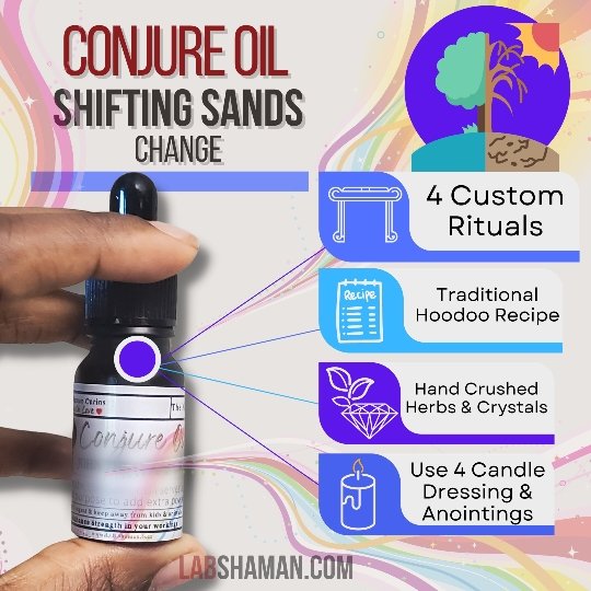 Shifting Sands Oil | Conjure Oil |  Change | LAB Shaman by LABShaman sold by LABShaman