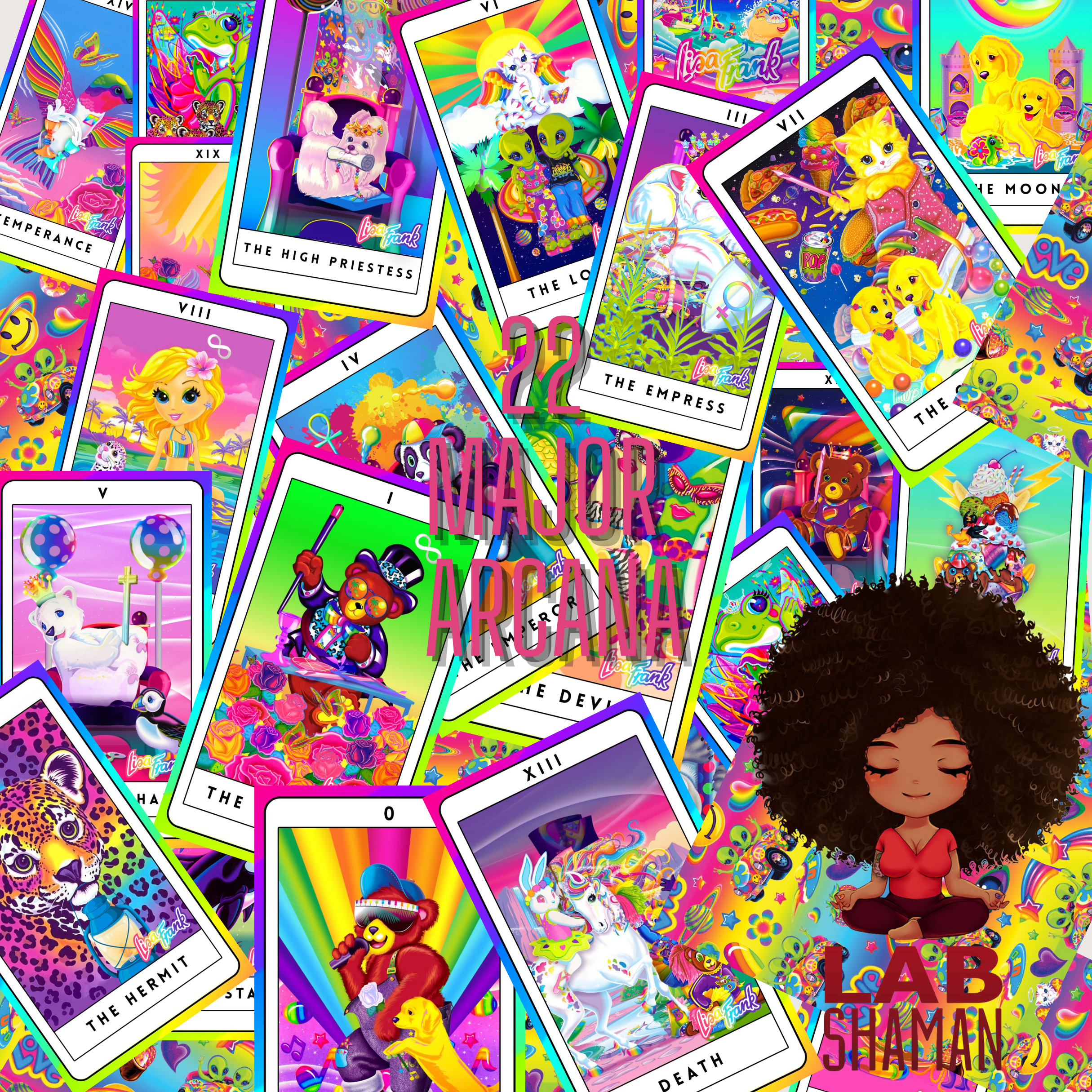 Lisa Frank Tarot Deck | REPRINT | Major Arcana Only