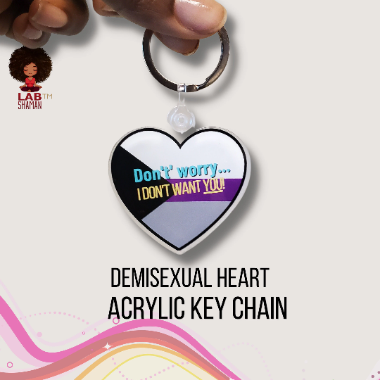  Demisexual Acrylic Keychain | LAB Shaman by LABShaman sold by LABShaman