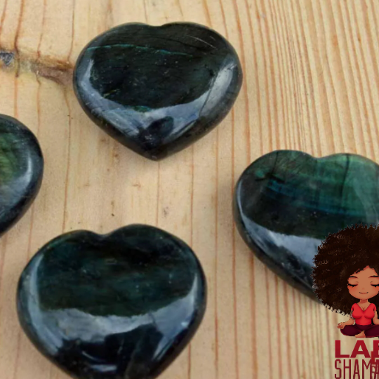  Labradorite Crystal Heart | Transformation | LAB Shaman by LABShaman sold by LABShaman