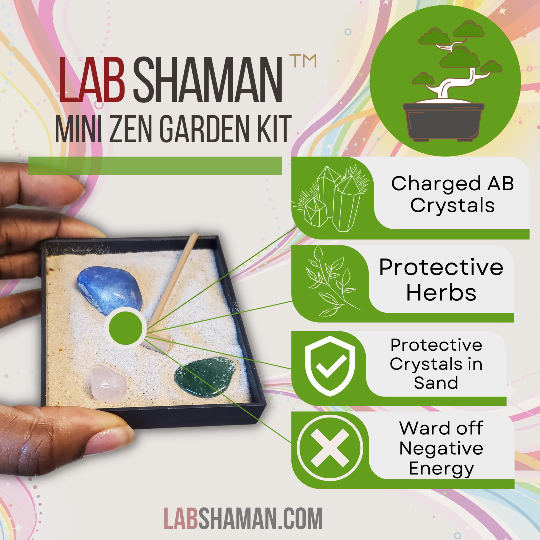  Zen Garden  | Desk Protective Kit | Stress Relief & Focus | LAB Shaman by LABShaman sold by LABShaman