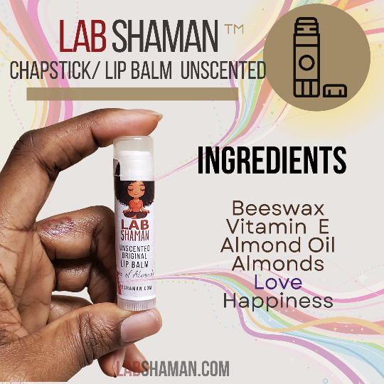  Unscented Handcrafted Lip Balm | All-Natural Beeswax & Shea Butter  | LAB Shaman by LABShaman sold by LABShaman