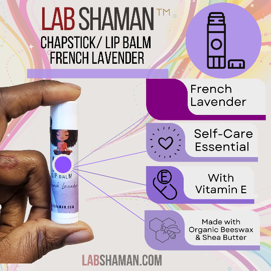  French Lavender Bliss Lip Balm | Natural & Handcrafted | Calming Nourishment for Lips | BPA Free Tubes | LAB Shaman by LABShaman sold by LABShaman