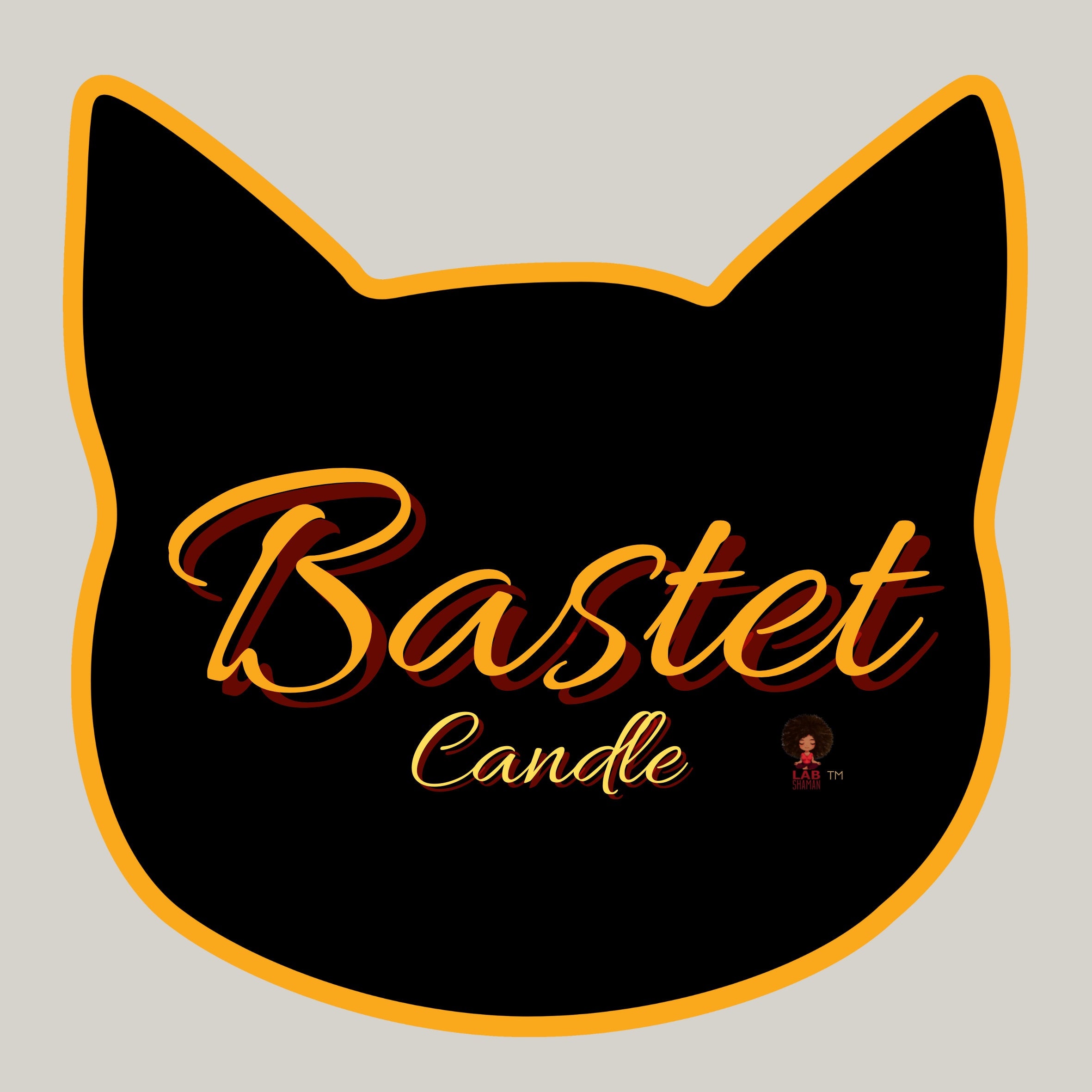 lab shaman, Bastet Candle, Spiritual Candle, Ritual Candle, Divine Feminine, Goddess Bastet, Love, Luck, Wealth, Protection, Feminine Energy, Perfume, Joy, Fire, Cat, Fertility, Music, Love, Intoxication, Secrecy, Soy Wax Candle, goddess honor