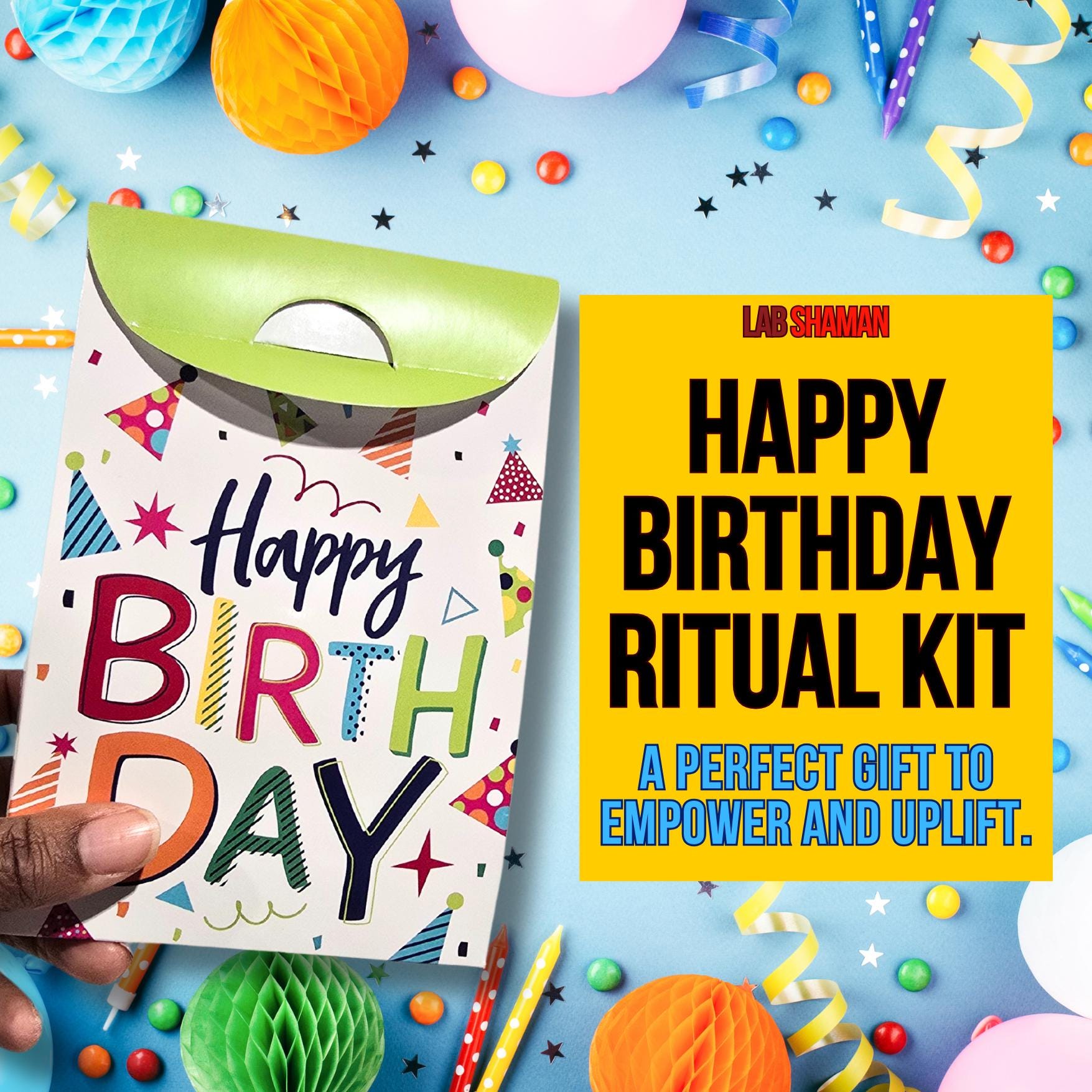 Happy Birthday Ritual Kit | Celebrate, Protect, & Shine | Spiritual Bi