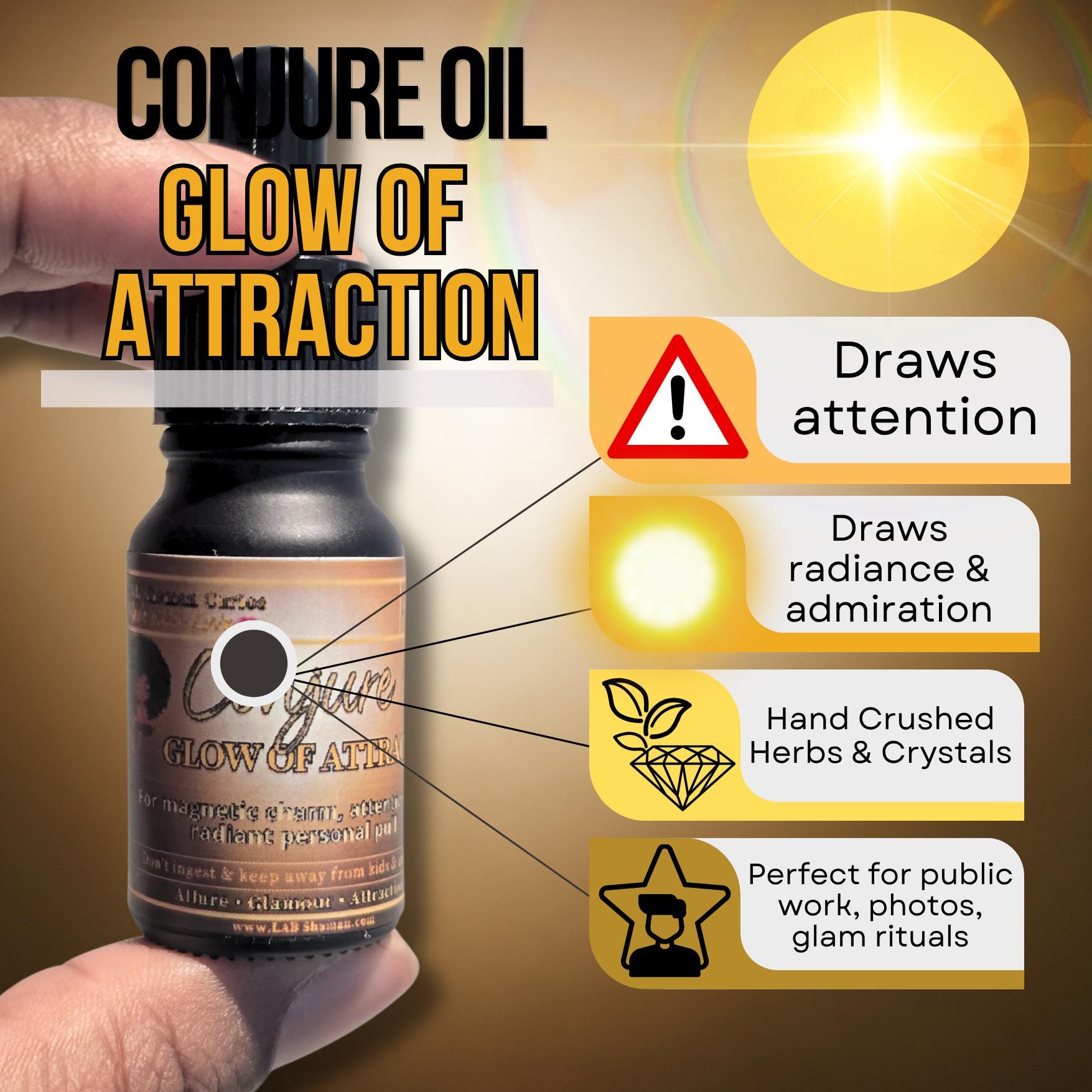 LAB Shaman, Chat gpt, hoodoo, conjure oils, spells, witch, altar, become famous, glow of attraction oil, magnetism oil, charm oil, peach nectar gardenia oil, glamour spell oil, social visibility oil, spiritual glow oil, lab shaman oil, attraction conjure blend