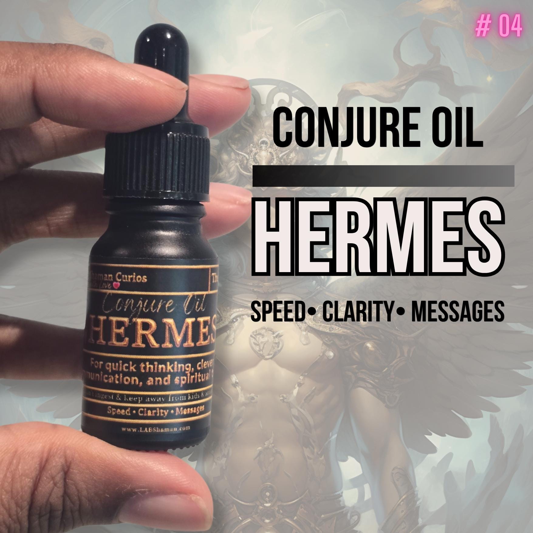 LAB Shaman, Chat gpt, hoodoo, conjure oils, spells, witch, altar,  hermes oil, communication oil, crossroads spirit oil, messenger oil, mint cypress oil, spiritual insight oil, psychic clarity oil, divine strategy oil, lab shaman ritual oil, mercury aligned conjure