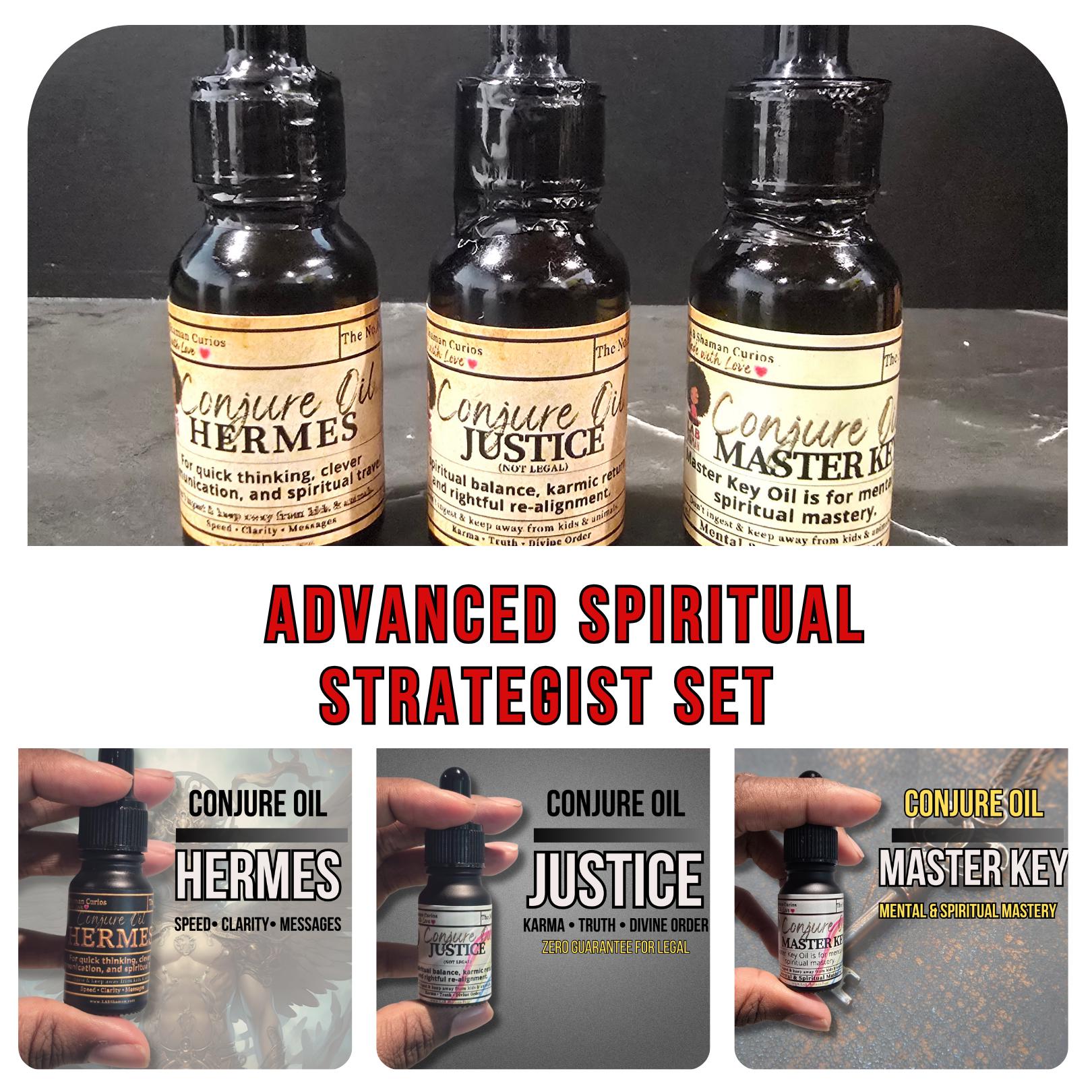 Advanced SPIRITUAL STRATEGIST, Conjure Oil , art of the root, spell oil, witches, Gift , Hermes ,  Justice, Master Key,  LAB Shaman 
Advanced SPIRITUAL STRATEGIST, Conjure Oil , art of the root, spell oil, witches, Gift , Hermes ,  Justice, Master Key,  LAB Shaman