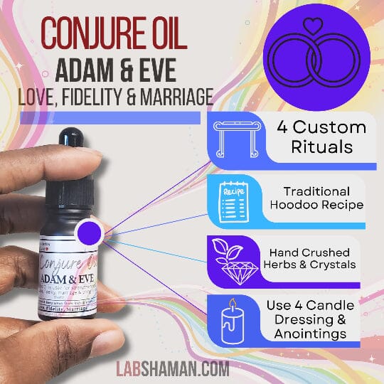  Adam & Eve | Conjure Oil - Love, Fidelity, Marriage | LAB Shaman by LABShaman sold by LABShaman