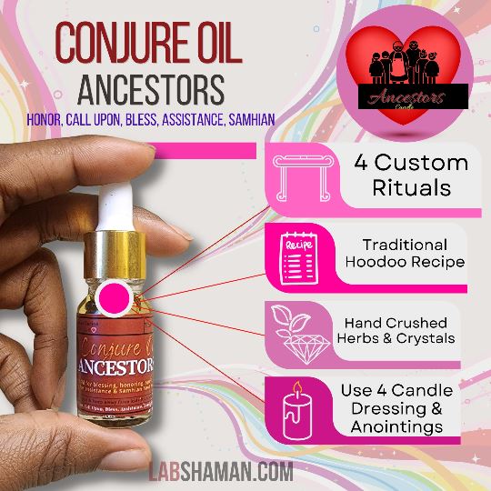  Ancestors Oil | Conjure Oil | Altar - Honor | LAB Shaman by LABShaman sold by LABShaman