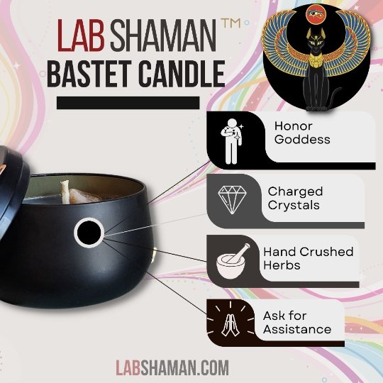  Bastet Candle | Honor,  Meditation , Altar | LAB Shaman by LABShaman sold by LABShaman