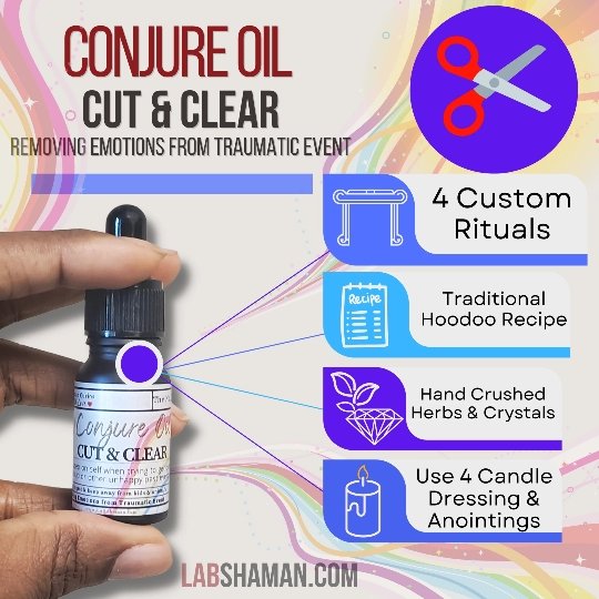  Cut & Clear Oil | Conjure Oil | Removing Trauma | LAB Shaman by LABShaman sold by LABShaman