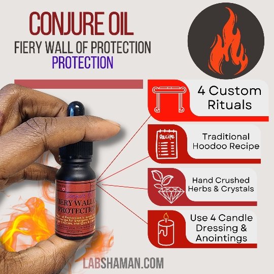  Fiery Wall of Protection Oil | Conjure Oil | LAB Shaman by LABShaman sold by LABShaman