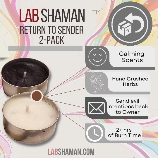  Return to Sender Candle 2-pack | LAB Shaman by LABShaman sold by LABShaman